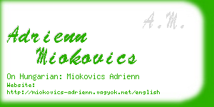 adrienn miokovics business card